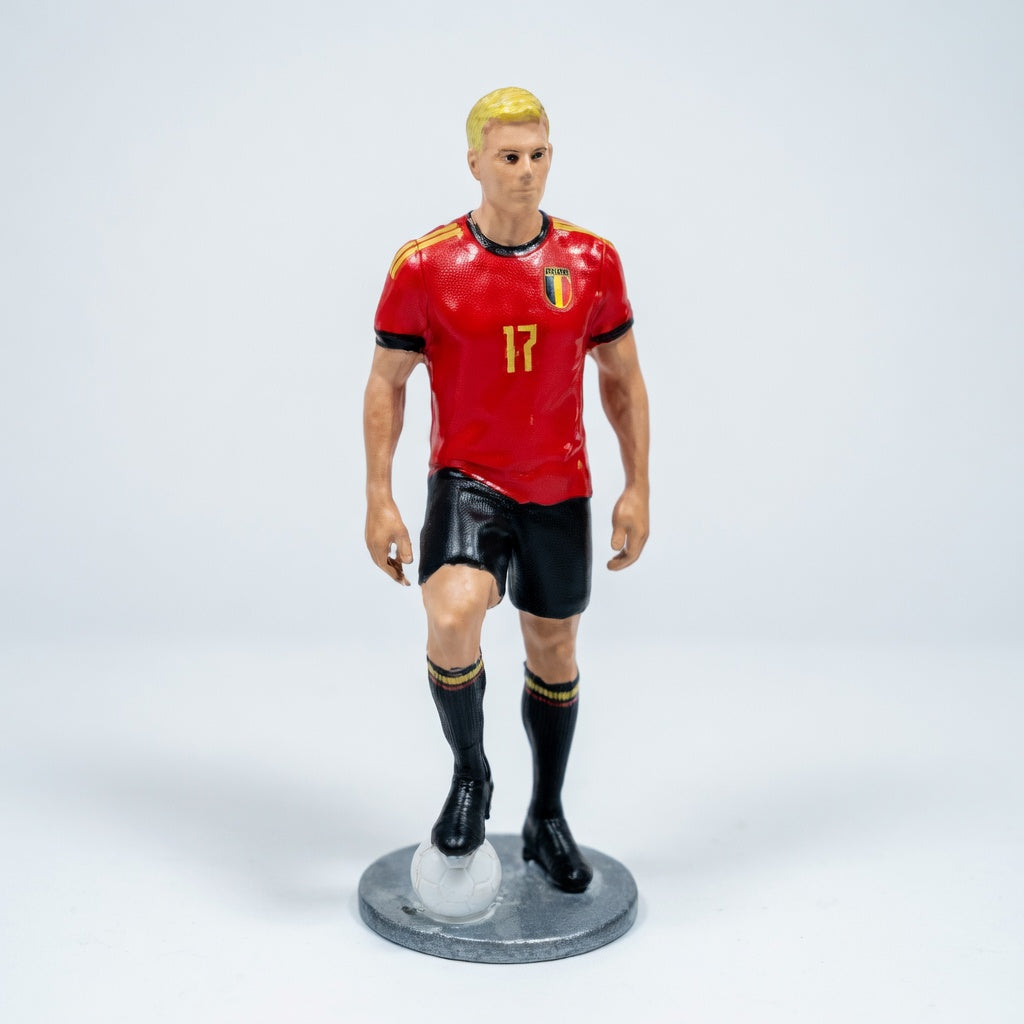 Belgische voetbal speler miniatuur beeldje Rode Duivels Tifogame